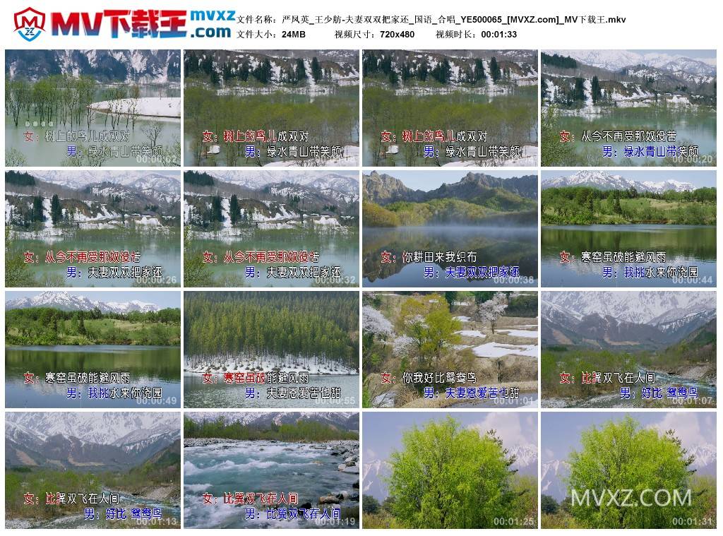严凤英_王少舫-夫妻双双把家还_国语_合唱_YE500065